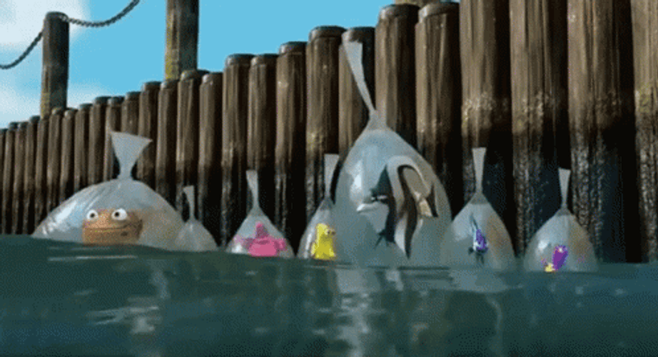 Finding Nemo Floating Bags GIF