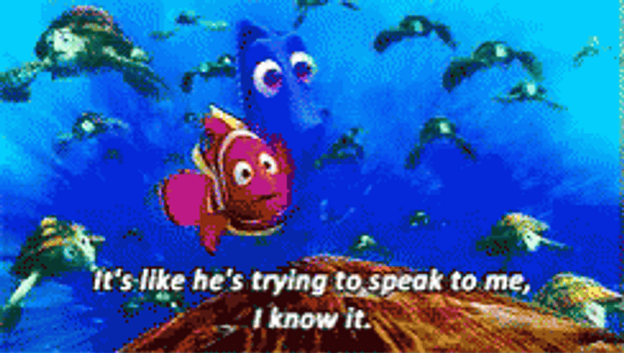 Finding Nemo Trying To Speak GIF