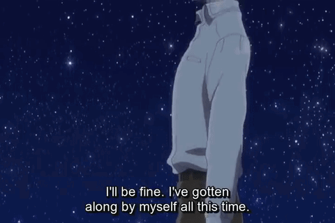 Fine Ill Do It Myself Starry Night Anime GIF