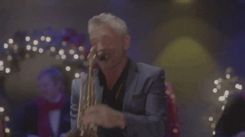 Fine Musician Playing Jazz Music GIF