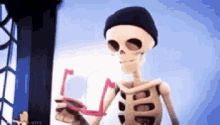 Finger Guns Ryan Skeleton Crashbox GIF