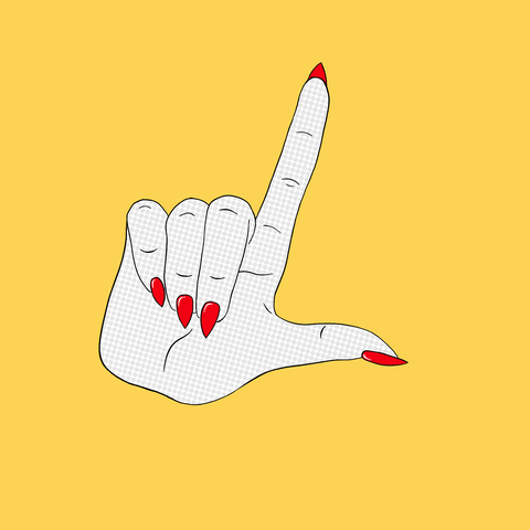 Finger L Pop Art GIF