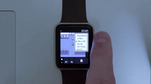 Finger Operating Apple Watch GIF
