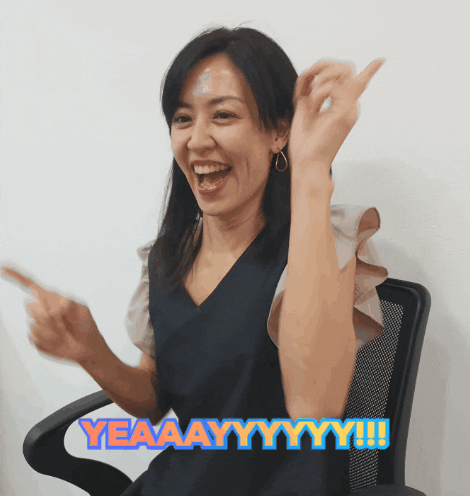 Finger Pointing Yay Happy Girl GIF