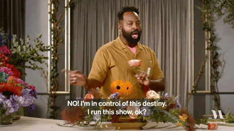 No! I'm In Control Finger Snap GIF