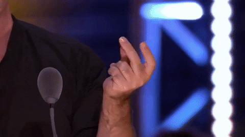 Simon Cowell Finger Snap GIF