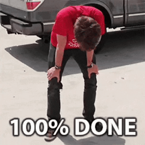 Finished Done Collapsing On The Ground GIF