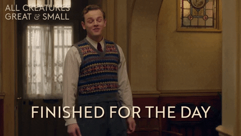 Finished For The Day Tristan Farnon GIF