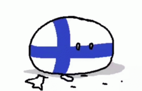 Finland Flag Ball With Bow Tie