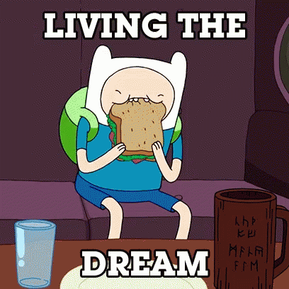 Finn Living The Dream GIF