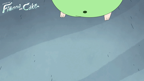 Finna and Cake Poster Green Frog