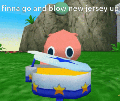 finna go and blow new jersey up written on a screen