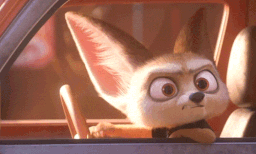 Finnick The Fennec Fox Zootopia Driving GIF