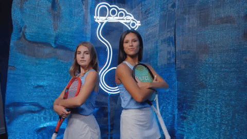 Fiona Crawley Carson Taguilig Rackets Back To Back GIF