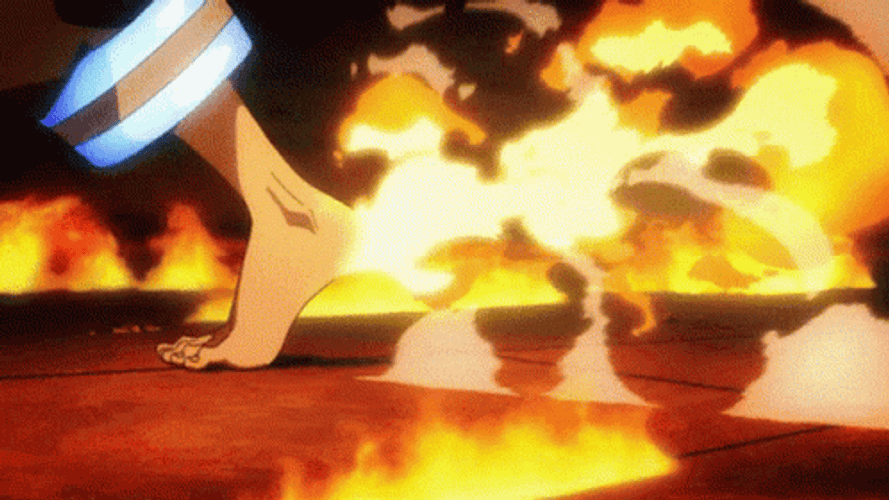 Fire Anime Shinra Kusakabe Fire Force GIF 