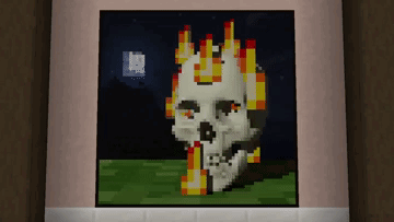Fire Burning Skeleton Skull Meme GIF