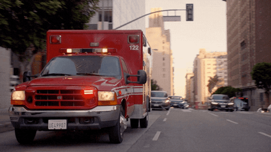 Fire Car Truck Siren 911 Los Angeles Police GIF