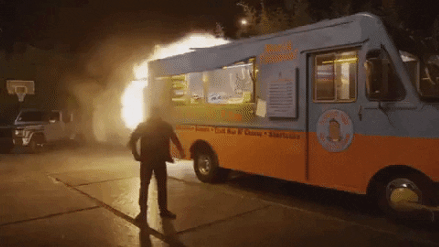 Fire Car Van Explosion Real Husbands Of Hollywood GIF