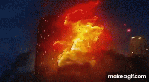 Fire Coming Out of Box