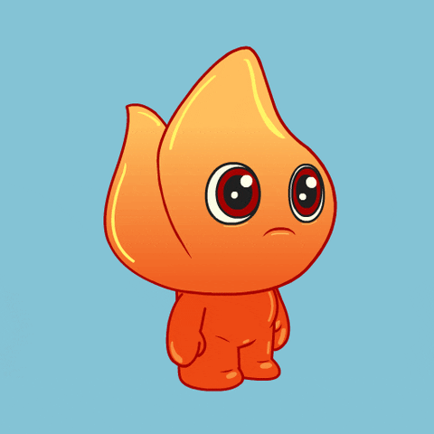 Fire Emby Funny Salute GIF