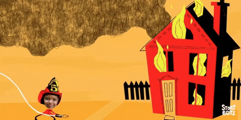 Fire Extinguisher For House Burning GIF