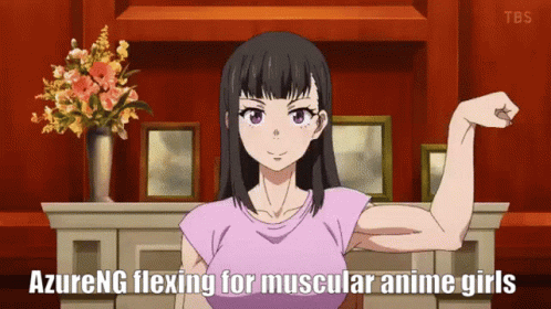 Fire Force Muscle Flex GIF