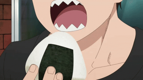 Fire Force Shinra Eating GIF