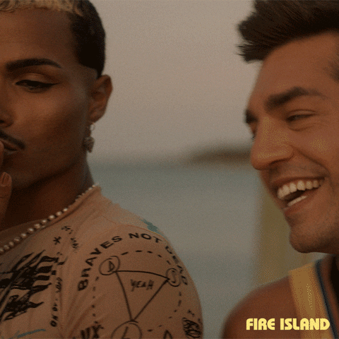 Fire Island Movie Character Blow A Kiss GIF