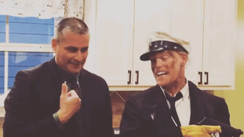 Fire Marshall Bill Holding Gun GIF