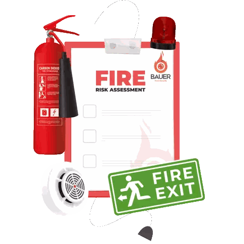 Fire Risk Assessment on Clipboard