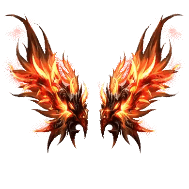 Fire Wings With Glowing Eyes
