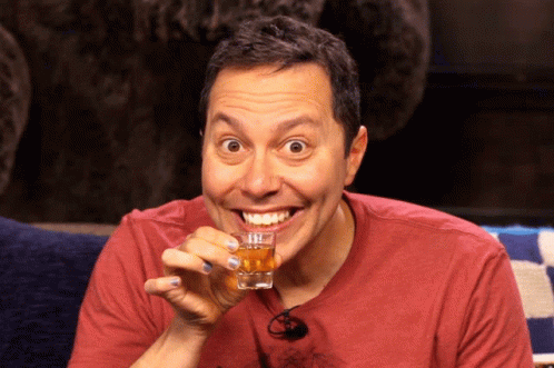Fireball Funny Man Drinking Whiskey GIF