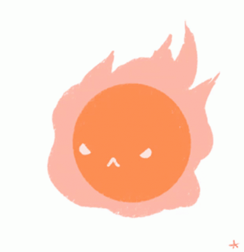 Fireball Cute Meme GIF