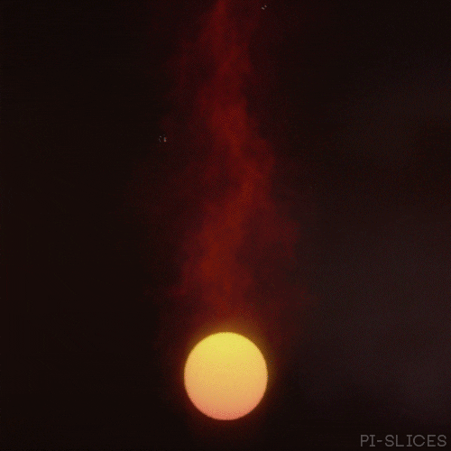 Fireball Flaming Moon GIF