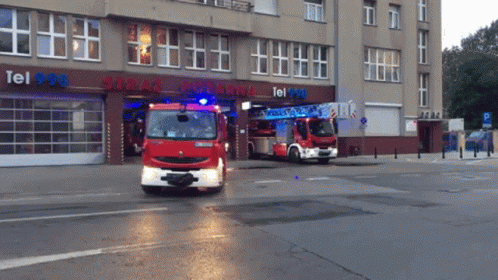 Firefighter Driving Fire Trucks GIF