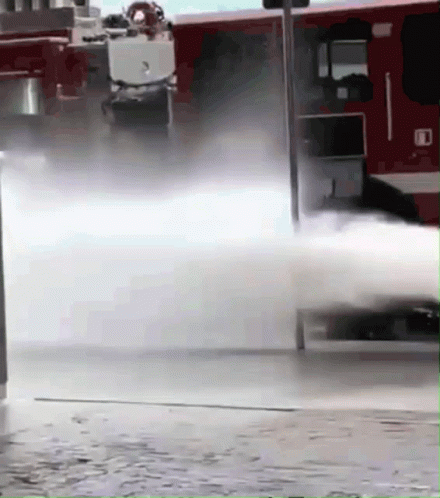 Firefighter Fire Hydrant Accident GIF