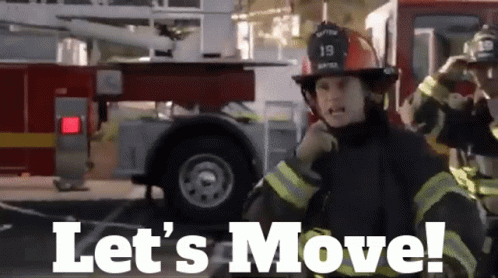 Firefighter Let's Move GIF
