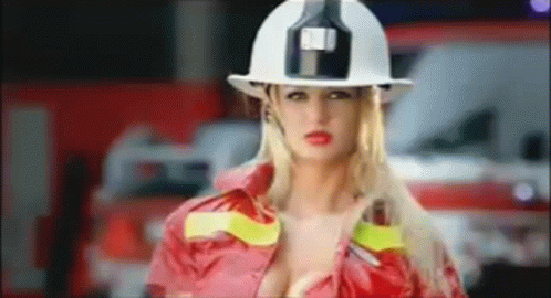 Firefighter Woman Embarrassing Moment GIF