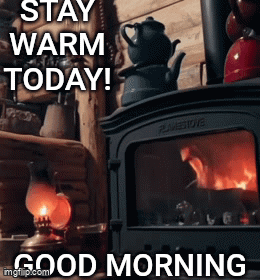 Fireplace Stay Warm Today GIF