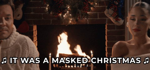 Fireplace With Jimmy And Ariana GIF