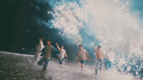 Firework Boys Celebration GIF