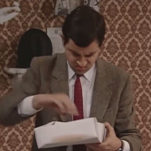 Firework Mr Bean GIF