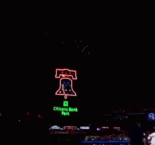 Fireworks Are Displayed Over Citizens Bank Park In Philadelphia GIF