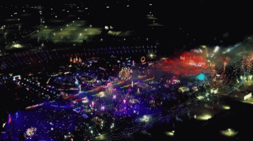 Fireworks Display at Night