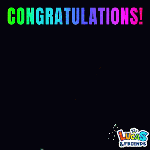 Fireworks Display Congratulations Lucas & Friends GIF