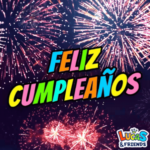 Fireworks Display Feliz Cumpleaños GIF