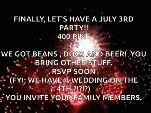 Fireworks Display Finally Let's Have July 3rd Party