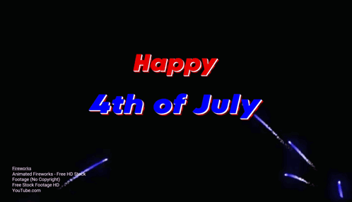 Fireworks Display Happy 4th of July