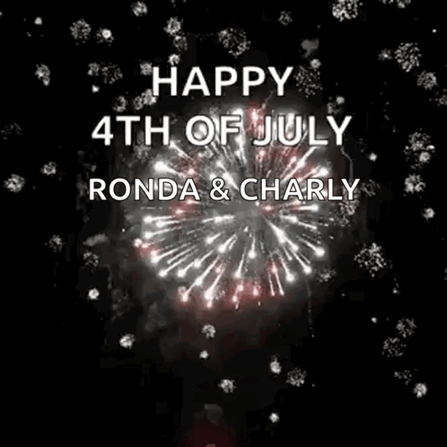 Fireworks Display Happy 4th of July