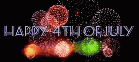 Fireworks Display Happy 4th of July